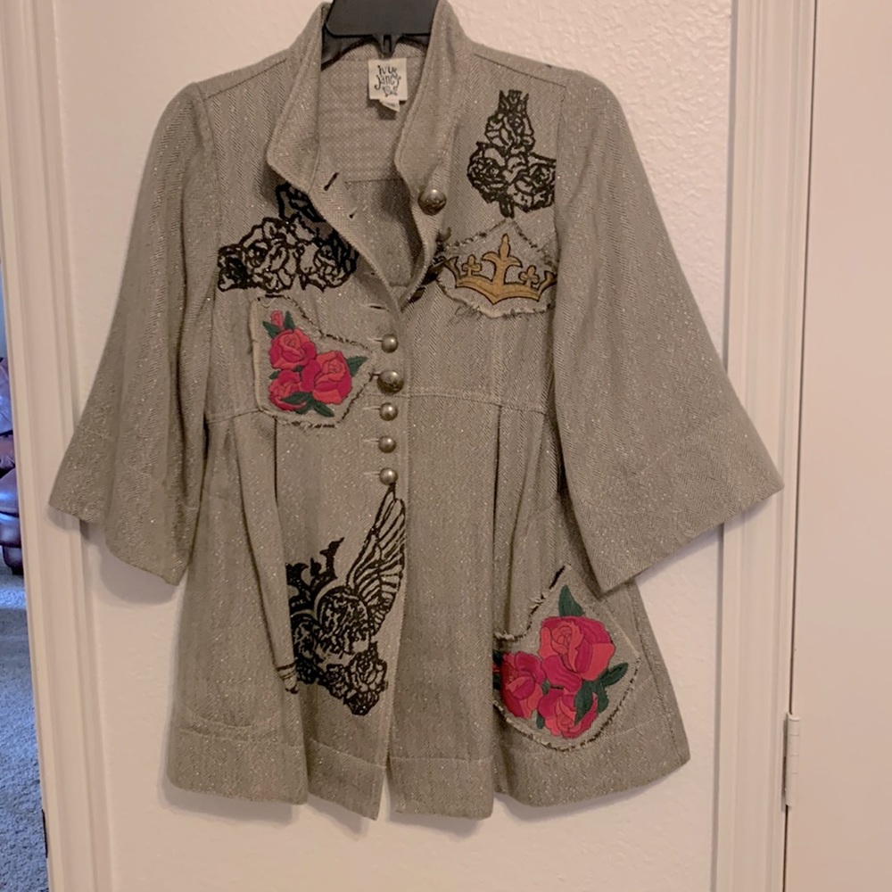 Ivy Jane Embroidered Jacket Sz XS